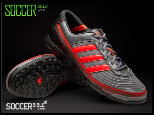 adidas adi5 Turf Football Trainers - Grey/Red/Black
