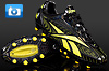 Speed Football Boots - Reebok Instante Black/Yellow/Red