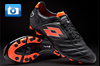 Lotto Stadio Potenza Football Boots - Black/Orange