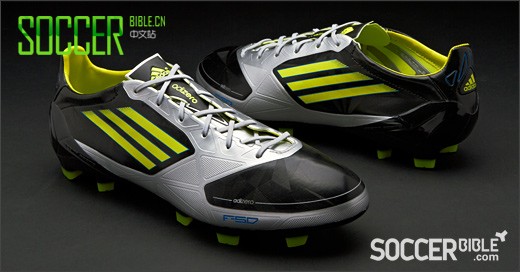 杀手本色低调来袭,阿迪达斯 f50 adizero miCoach 足球鞋 - 黑/银/柠檬黄