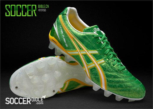 Asics Lethal Flash 足球鞋-绿/淡黄/白