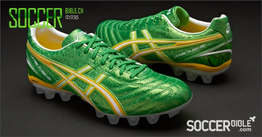 Asics Lethal Flash 足球鞋-绿/淡黄/白