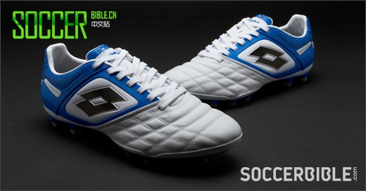 Lotto Stadio Potenza II 100 Football Boots - White/Blue  