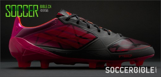 adidas f50 adizero miCoach Graphic Football Boots - Black/Infrared/Pink