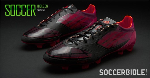 adidas f50 adizero miCoach Graphic Football Boots - Black/Infrared/Pink