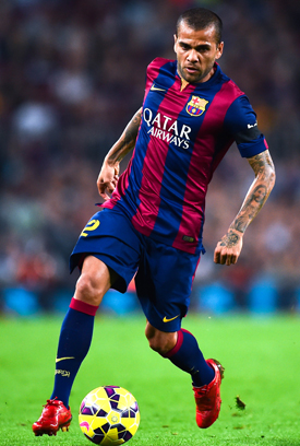 Dani Alves (Barcelona) Nike Mercurial Vapor IV