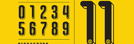 Football Type | Borussia Dortmund 15/16 : Art and Illustration : Soccer Bible