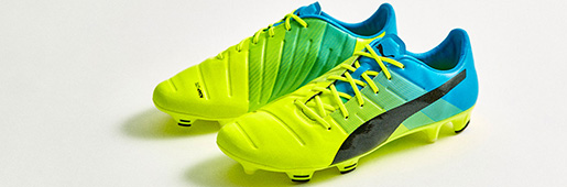 PUMA evoPOWER 1.3 "Yellow/Atomic Blue" : Football Boots : Soccer Bible