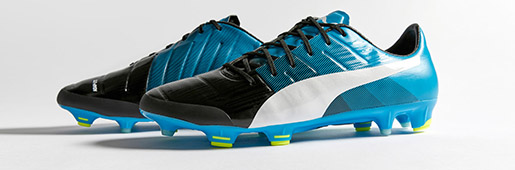 PUMA evoPOWER 1.3 "Black/White/Atomic Blue" : Football Boots : Soccer Bible