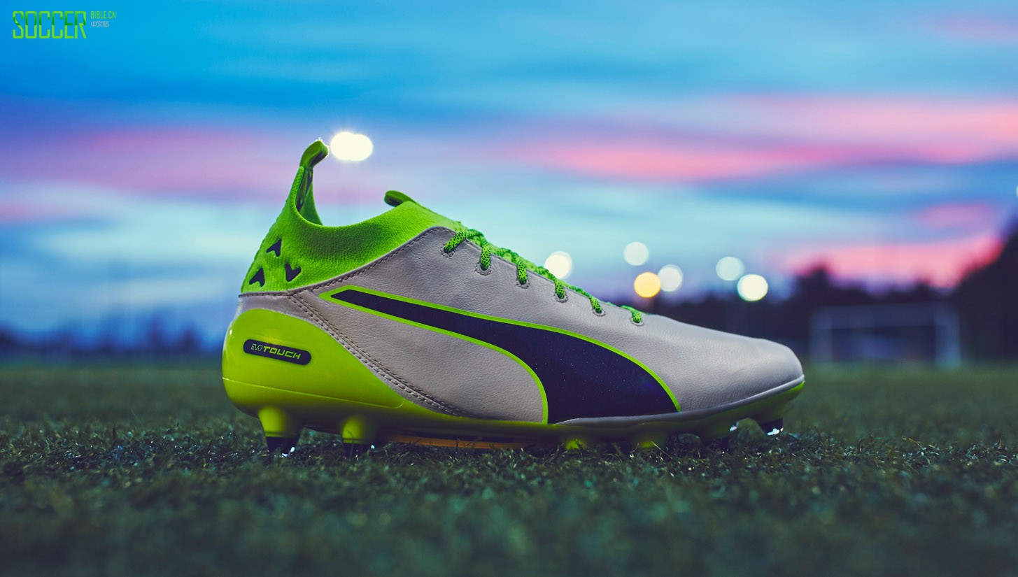 PUMA evoTOUCH Pro "Birch/Peacoat/Safety Yellow" : Football Boots : Soccer Bible