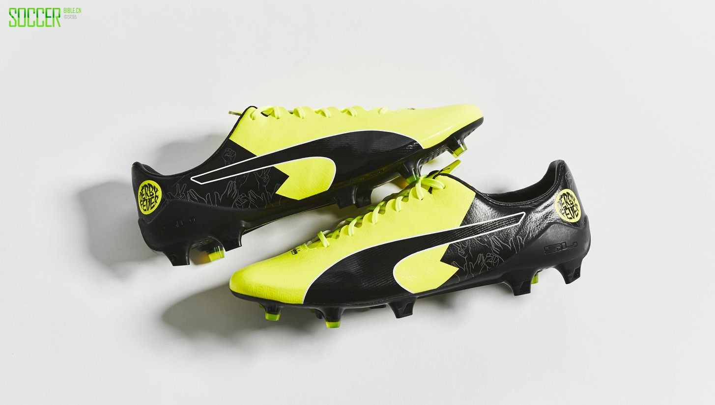 PUMA再推德比热系列罗伊斯专属evoSPEED 17.SL足球鞋