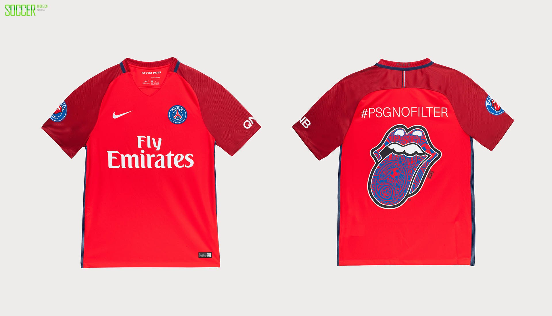 当足球遇上音乐 PSG&滚石联名系列