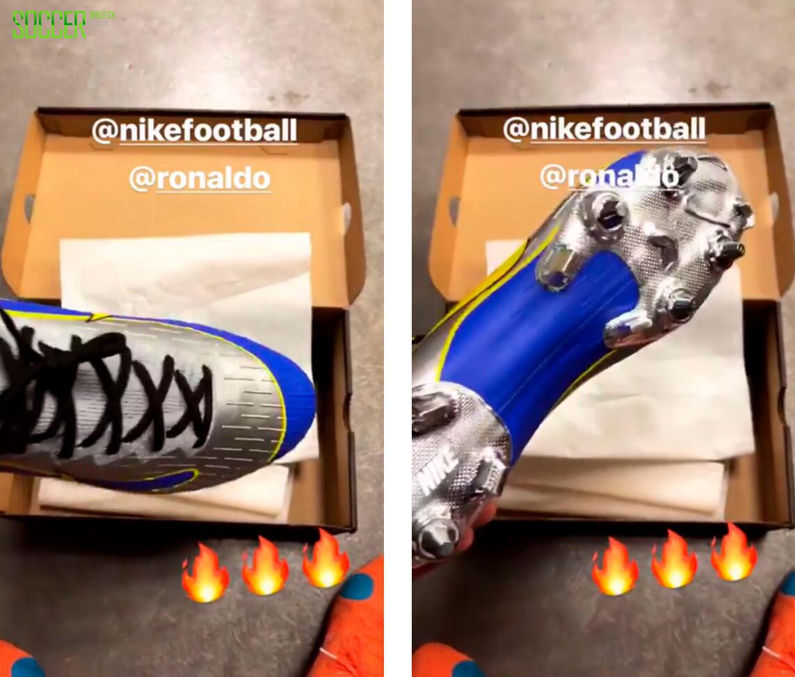 姆巴佩在ins曝光R9 Mercurial Superfly 360足球鞋