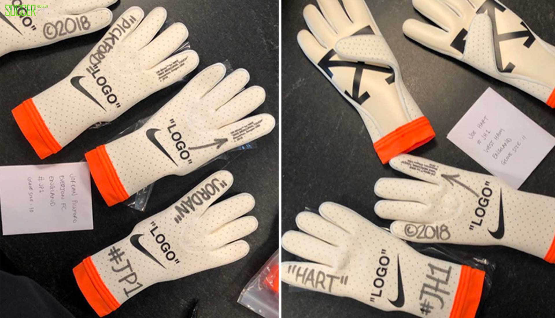 Virgil Abloh 揭露Off-White联名定制款耐克守门员手套