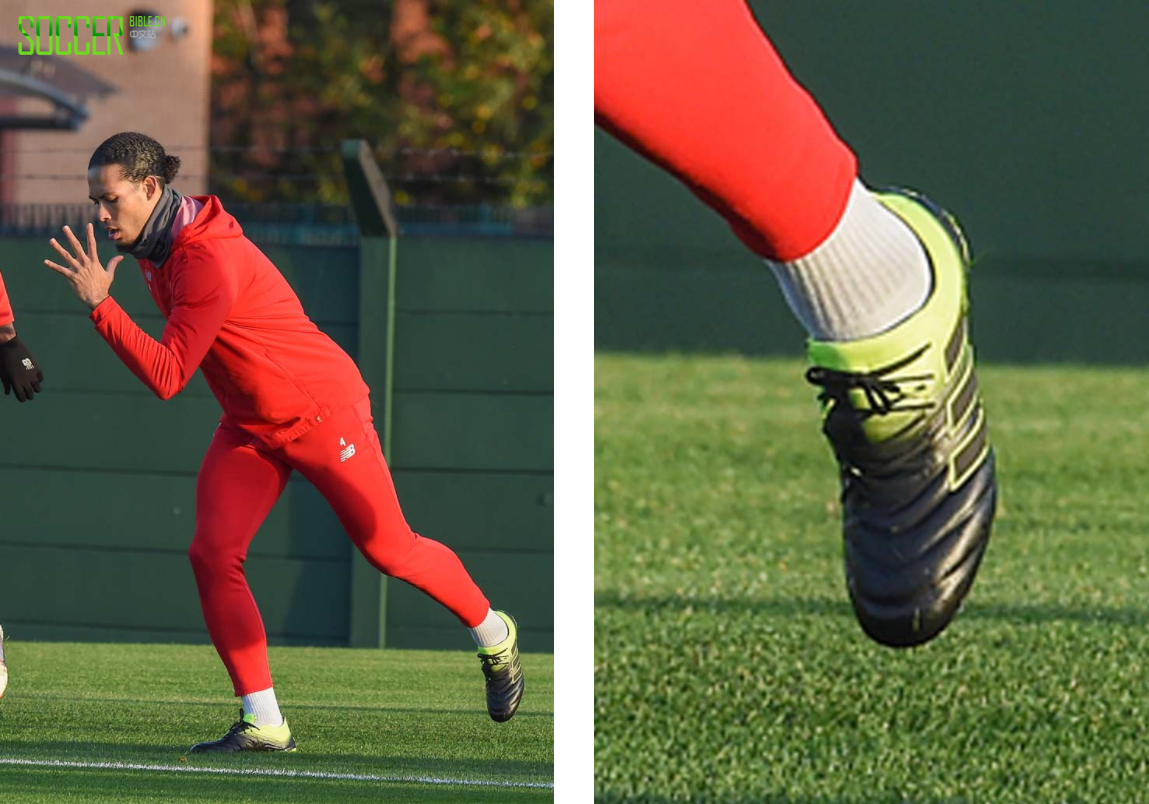 范戴克悄悄上脚全新配色的Adidas COPA 19.1