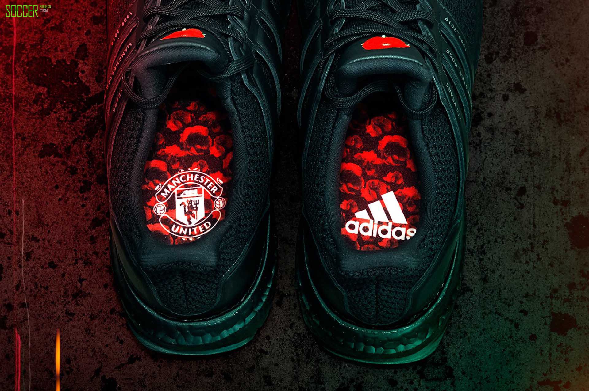 阿迪达斯发布曼联“红玫瑰”配色UltraBoost